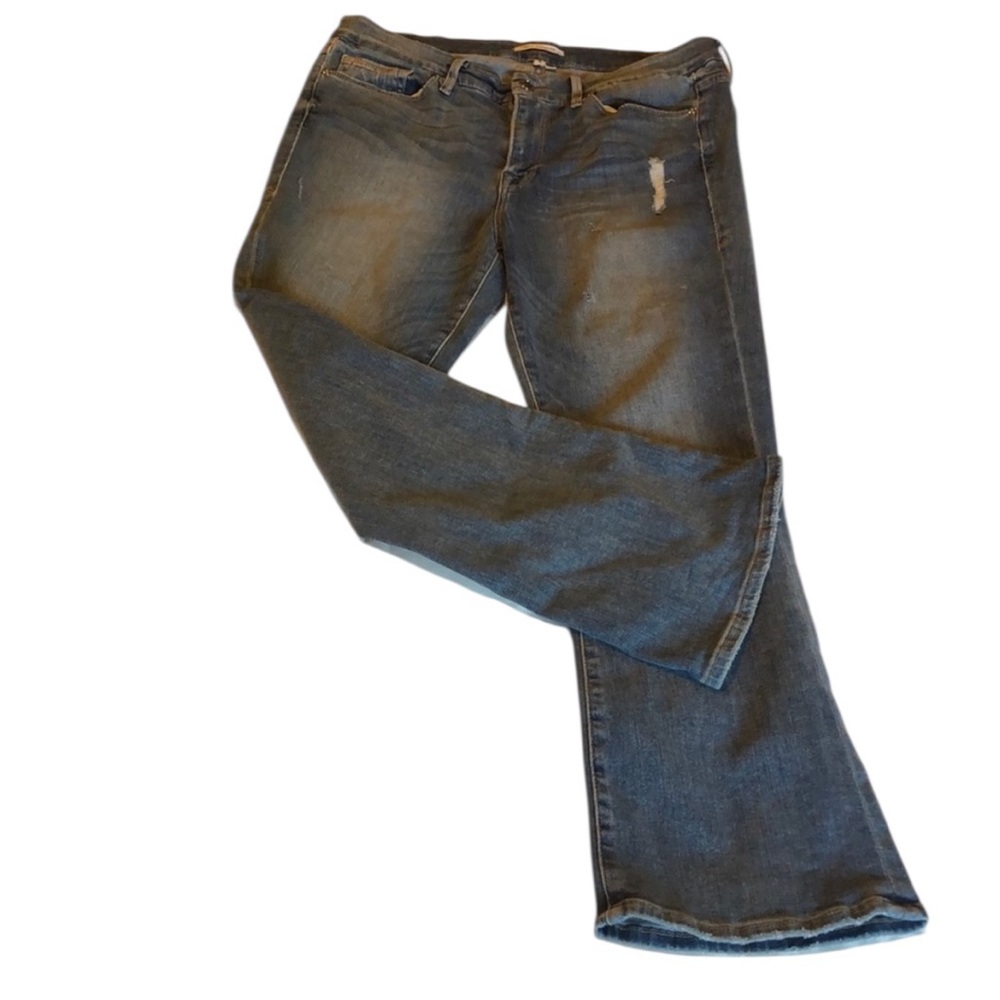 Women’s size 14/32 Good American Good Cuts Light Wash Distressed Jeans